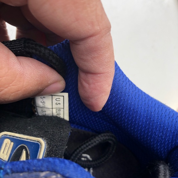 AXO Suede Women’s Blue White Cycling  Adjustable Hook cycling Shoes Size 37/5.5 - Picture 9 of 10